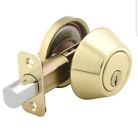 0003920896448 Mountain Security Deadbolt Single Cylinder Polished Brass 039208964487