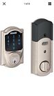 043156312122 Schlage Lock Connect Camelot Touchscreen Deadbolt Alarm Handle