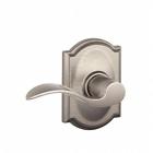 043156312160 Schlage Lock Camelot Touch Pad Electronic Handleset With Accent Lever Satin Nickel