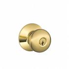 043156399789 Schlage Lock Plymouth Keyed Entry Knob Bright Brass