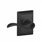 043156436569 Schlage Lock Addison Collection Accent Keyed Entry Lever Matte Black
