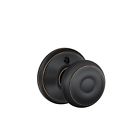 F170 043156886791 Schlage Lock Company Georgian Knob Aged Bronze Geo