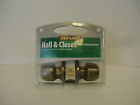 050134883017 Hall Closet Defiant Non-locking Metal Door Knobs Antique Brass Finish New