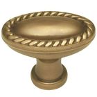 Bwp104 07 Knob . Antique Brass 1-.13 Oval Belwith