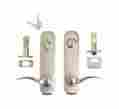 070-105 Simply Elegant Signature Entry Lockset W Deadbolt Satin Nickel