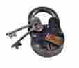 1.25in 1103 Uma Lg Deco 79 01103 Metal Brass Lock And Keys Wall Hanging 2in X 758647011032