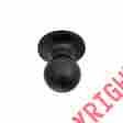10144blk Mushroom Dummy One-sided Better Home Products Matte Black Marina Passage Door Knob Bhp