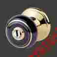 13302 The Renovators Supply Intandext Keyed Door Knob Lock Set Porcelain Ajustable Backset Sup 096962345808