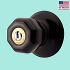 13320 The Renovators Supply Intandext Keyed Door Knob Lock Set Porcelain Ajustable Backset Sup 096962345891