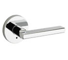 155hflrdt-26 Kwikset Halifax Round Privacy Door Lock Bright Chrome 883351495714