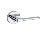 155lslrdt-26 Kwikset Lisbon Round Privacy Door Lock Bright Chrome 883351535267