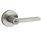 156hflrdt-15s Kwikset Halifax Round Entry Door Lock Satin Nickel 883351519113
