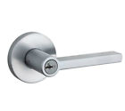 156hflrdt-26ds Kwikset Halifax Round Entry Door Lock Satin Chrome 883351518390