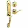 180sahxtbl Baldwin Hardware New Prestige Segovia Single Cylinder Polished Brass Entry Door Handleset