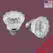 18496 The Renovators Supply Pair Clear Glass Door Knob Chrome Shanks 096962378035