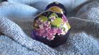 91code 2 2. -glass Knobs - Violets Door Antique Inches Purple