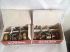 A51pd 2- Entry Vintage Keyed Knob Brass Schlage Sets