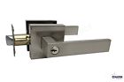 2007bsn01 Unbranded Entry Brushed Satin Nickel Door Lever Handle Lock Keyed