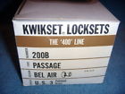 200b Kwikset 2 Vintage Bel