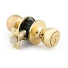 2107-105 Brinks Ball Style Keyed Entry Door Knob Polished Brass