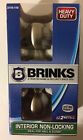 Ez2nstall 2115-119 Brinks Satin Nickel Heavy Duty Interior Ball Door Knob New