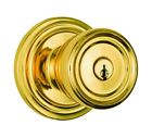 23005-105 Brinks Barrett Keyed Entry Door Knob Polished Brass 039208213189