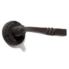 248850 Signature Hardware Twisted Iron Dummy Lever Set In Black Powder