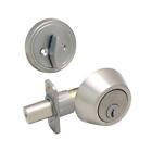 276295 Hardware House Single Cylinder Deadbolt Satin Nickel Finish