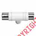 288-wt Ch Atlas Homewares 1.9 In Zanzibar Collection Leather Knob Polished Chrome And White 782808628395