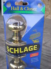 F10v 3 Closet 100 Hall Lot Doorknobs Brass Gold Schlage