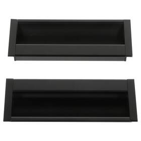 Ssl061825o8oaxgen 30 Days 2pcs Invisible Drawer Handle Black Cupboard Wardrobe For Home