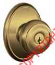 3371157 Georgian Id Keyed Finish Knob Aged Entry Bronze