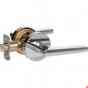 351516 Polished Vida Lever Series Passage Contemporary Door Delaney Chrome Set