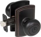360607 Delaney Italian Collection Santo Knob Entrance Edged Bronze 694036646174