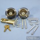 372asas-ka2 Weslock Essentials Keylock Weathered Pewter Double Cylinder Door Deadbolts