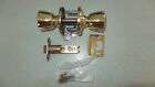 401b3 Kwikset Bel Air Polished Brass Entry Door Knobs Set Of