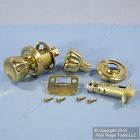 401son0303 Polished Door Brass Passage Knob