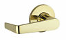 407cnl-3 Kwikset Polished Brass Carson Grade Passage Door Lever 883351483384