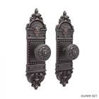 409818 Signature Hardware Chloe Small Decorative Plate Floral Round Knob Dummy