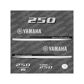 411 Decals 856025778786 Aftermarket Replacement For Yamaha 250 2008 Outboard Decal Stic