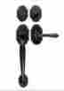4312us19 Emtek Flat Black Nashville Single Cylinder Keyed Entry Handleset Amm767