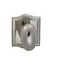 434ar-234t.pa14 Omnia Knob Arched Rose Passage Backset Strike Bright