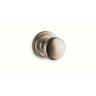442-00.pd15 Omnia Knob With Rose Dummy Pair Satin Nickel