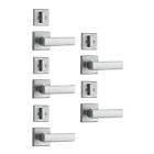 99740-003 5 X Kwikset Vedani Hall And Closet Locking Door Handle 193802029727