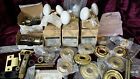 0509-004 5080-353 508-351 Baldwin Hardware Lot Set Of 6 Vtg White Porcelain Brass Door Knob 030