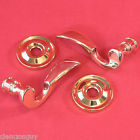 5152-003 Passage Collection Nos Pair Brass Estate Polished Lever Baldwin