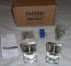 5210mscus15 Emtek Assa Abloy Modern Square Rosette Crystal Privacy Door Knob