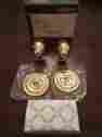 5225-030-fd Baldwin Hardware Polished Brass Egg Style Full Dummy Knob Set