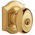 5238003entr Baldwin Bethpage Keyed Entry Door Knob Polished Brass 829846199453