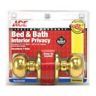 5238399 Knob Style Bed Polished Bath Privacy Ace Brass Colonial 5238399 Knob Style Bed Polished Bath Privacy Ace Brass Colonial